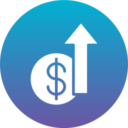 Money growth icon