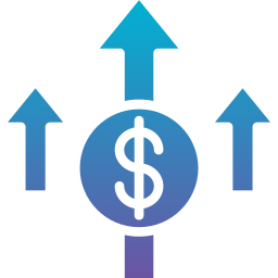 Money growth icon