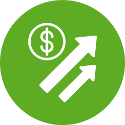 Money growth icon