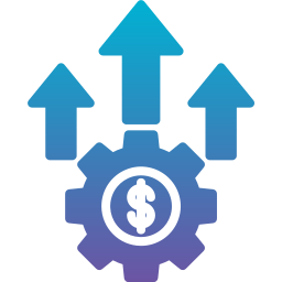 Money growth icon