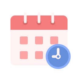 tiempo y calendario icono