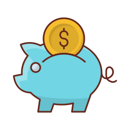 Piggy bank icon