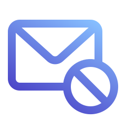 blocco e-mail icona