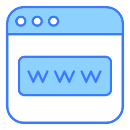 sitio web icono