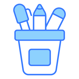 Pencil holder icon