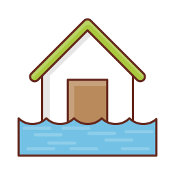 casa allagata icona