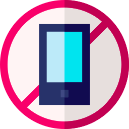 No mobile phone icon