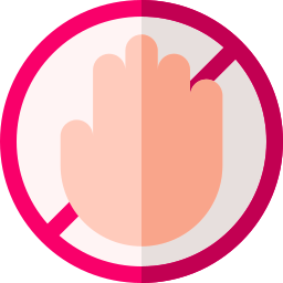 접촉 금지 icon