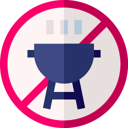 No barbecue icon