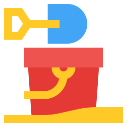 Sand bucket icon