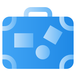 Travel bag icon