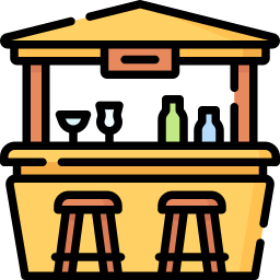 bar de praia Ícone