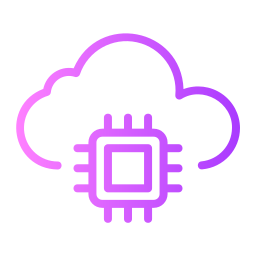 Cloud processing icon