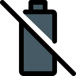 pas de batterie Icône