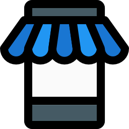 tienda móvil icono
