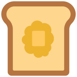 Butter toast icon