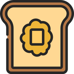Сливочный тост иконка