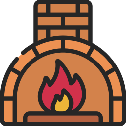 Pizza oven icon
