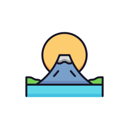 Mount fuji icon