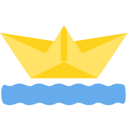 Paper boat icon