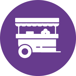 Food stand icon