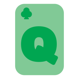 Queen of clubs icon