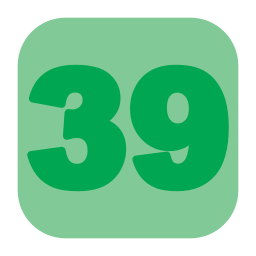 treinta y nueve icono