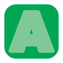 Letter a icon