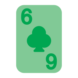 Six of clubs icon