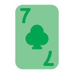 Seven of clubs icon