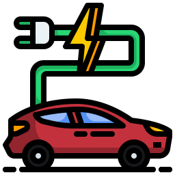 Electric car icon