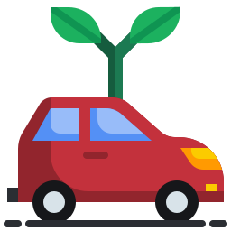 Eco car icon