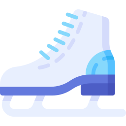 Ice skating shoes icon