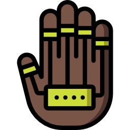 kabelgebundene handschuhe icon