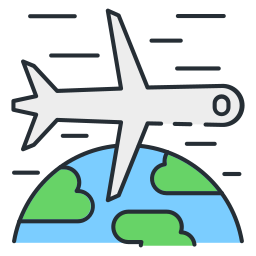 vliegtuig vlucht icoon