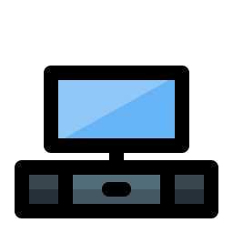 tavolo tv icona
