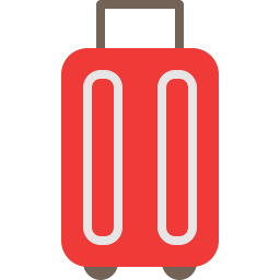 koffer met wieltjes icoon