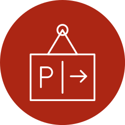 panneau de stationnement Icône