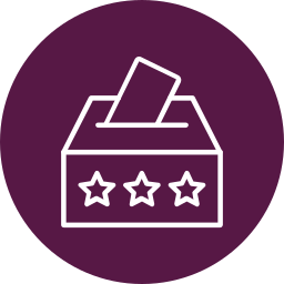 cabina de votación icono