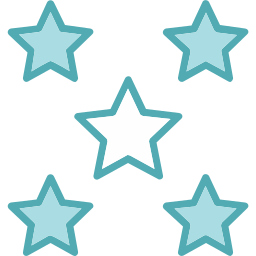 5 stelle icona