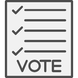 bulletin de vote Icône