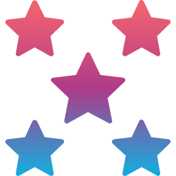 5 gwiazdek ikona