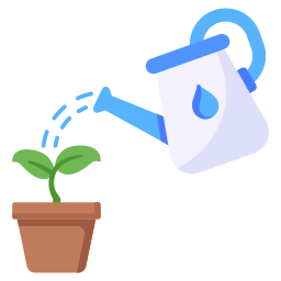 Watering plants icon