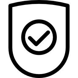 escudo com marca de verificação Ícone