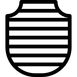 scudo con strisce icona