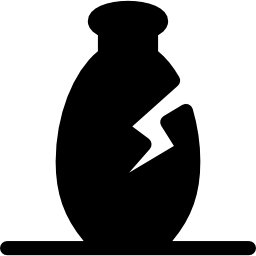 zerbrochene vase icon