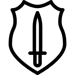 Shield with Sword icon