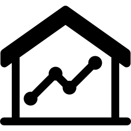 House with Line Chart icon