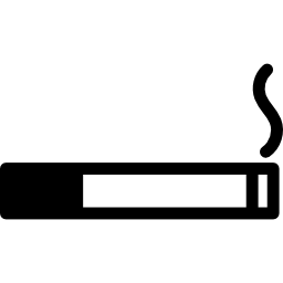 cigarrillo con humo icono
