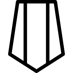 escudo com duas listras Ícone